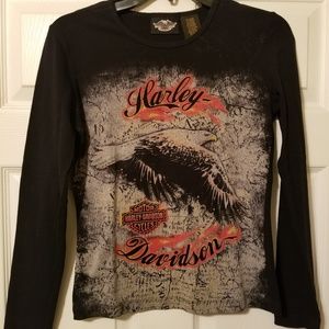 Harley Davidson long sleeve size small t